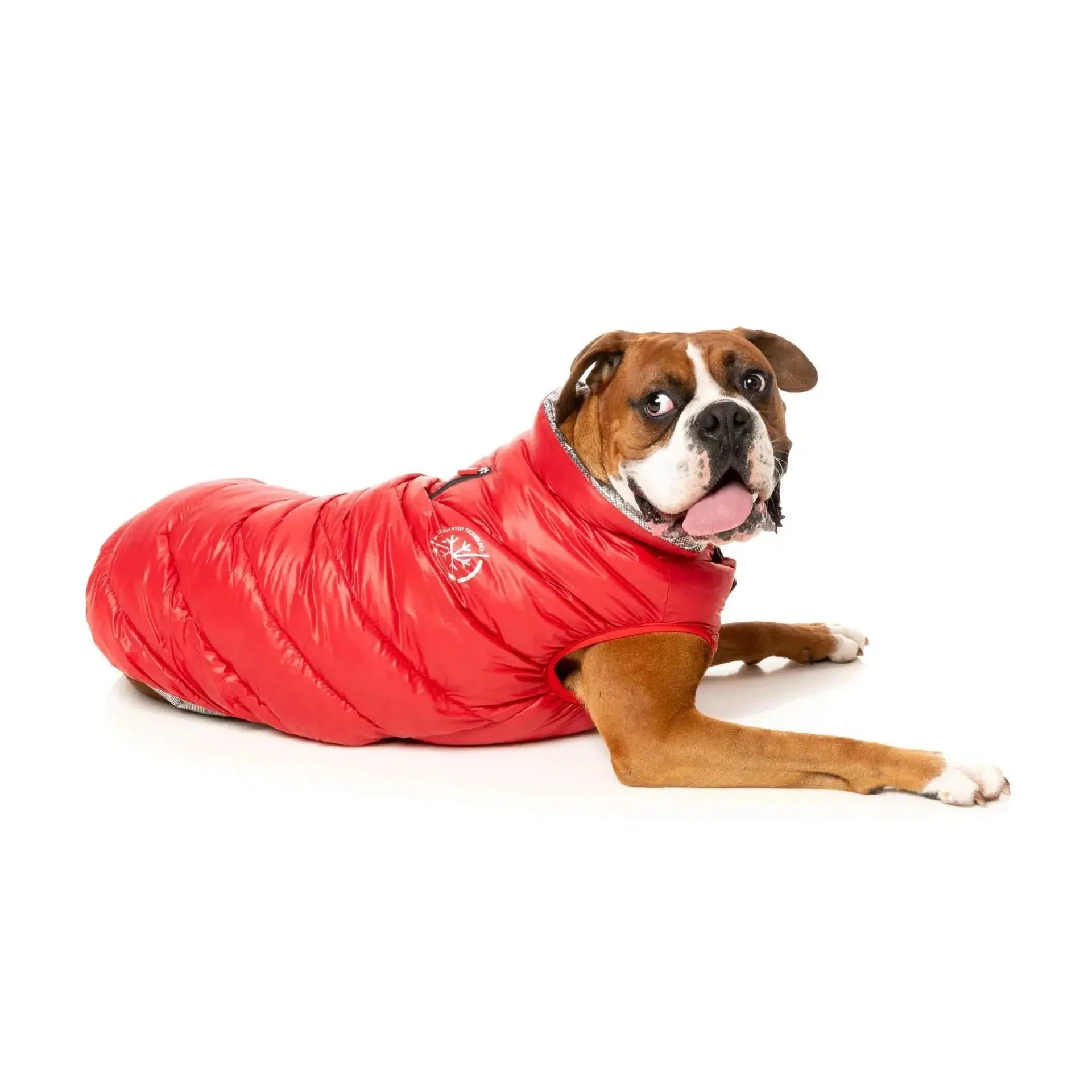 FuzzYard Hakuba Dog Jacket - Red