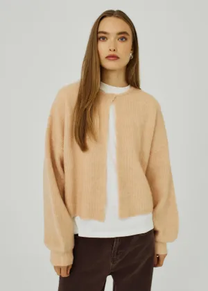 Hazina knit cardigan - Rose mélange