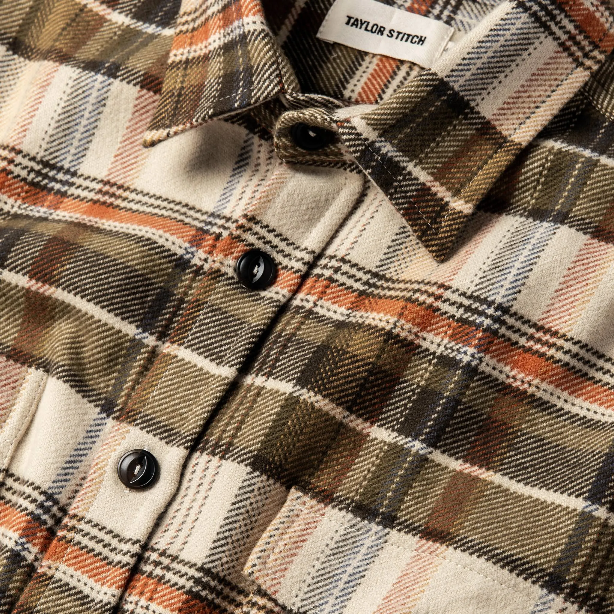 The Crater Shirt in Tan Plaid